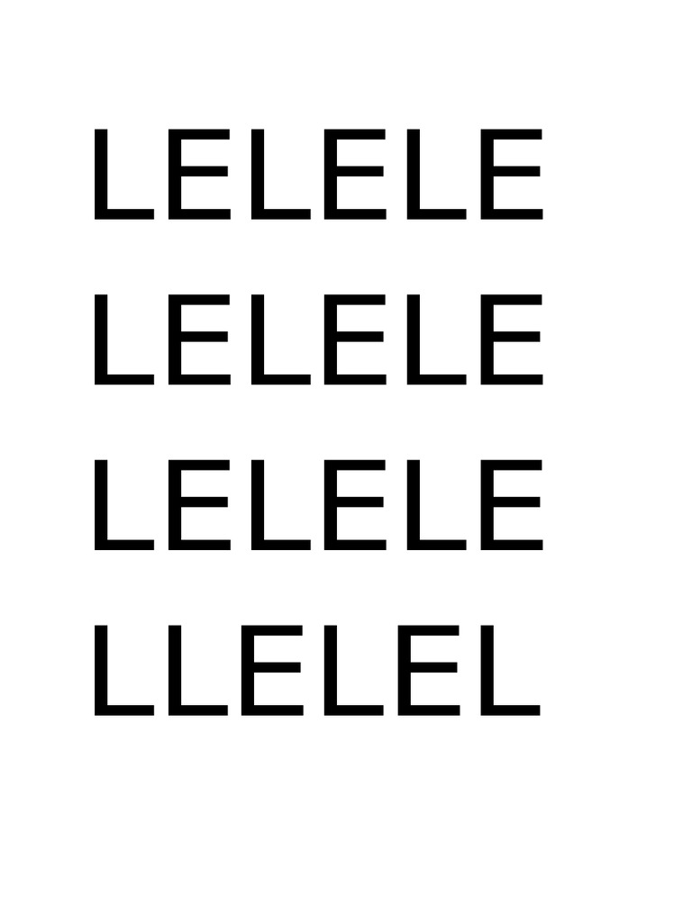 Patterns in LELELE Sequences | PDF | Language Arts & Discipline