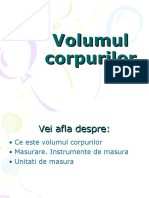 volumul corpurilor