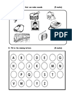 A.Colour The Things That Can Make Sounds. (5 Marks)