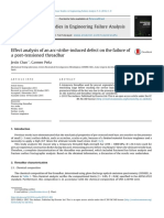 Effect Analysis of An Arc-strike-Induced Defect On The Failure of A Post-Tensioned Threadbar