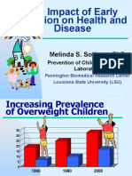 The Impact of Early Nutrition On Health and Disease: Melinda S. Sothern, PHD