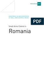MONITORING THE IMPLEMENTATION OF SMALL ARMS CONTROLS (MISAC) in Romania