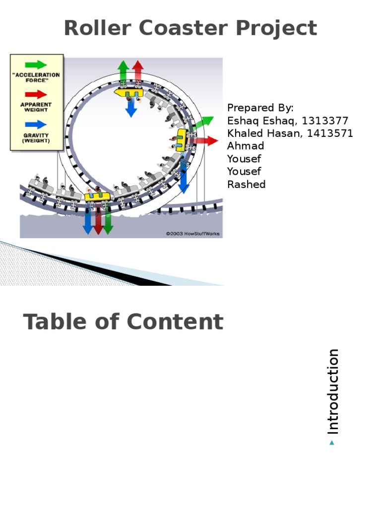 Roller Coaster Physics and Energy Dynamics | PDF | Kinetic Energy ...
