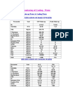 Monitoring of Cooling Water