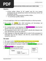 Problem Solving With Loop Logic Structure