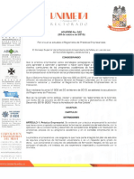 Acuerdo 042 de 2015 Reglamento de Prácticas Empresariales Unimeta