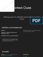 Block 1 - Determining A Words Meaning From Context 1