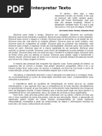 Resumo de Interpretação de Texto