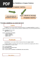 Funções Sintáticas e Grupos Frásicos