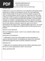 Download Collaboration Issues and Models- Within and Outside Nursing by madhurima kundu SN309969235 doc pdf