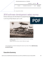 2016 Software Development Salary Survey