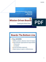 Define, Protect, Advance Vision & Mission Hold Ultimate Organizational Responsibility
