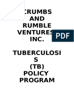 Crumbs and Rumble Tuberculosis Policy Program