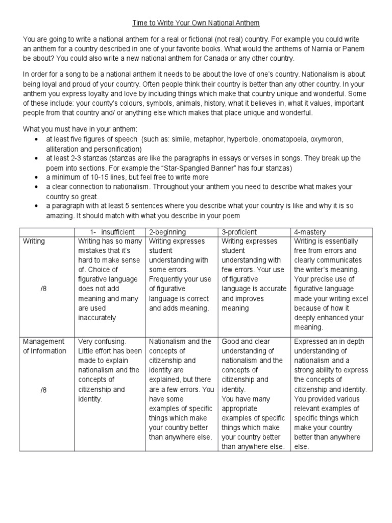 Best school anthem lyrics picture