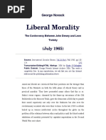 Dewey, Liberal Morality