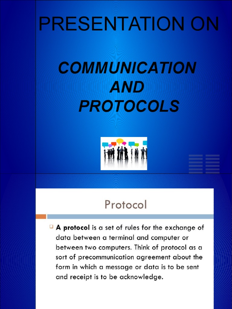 Presentation On: Communication AND Protocols | PDF