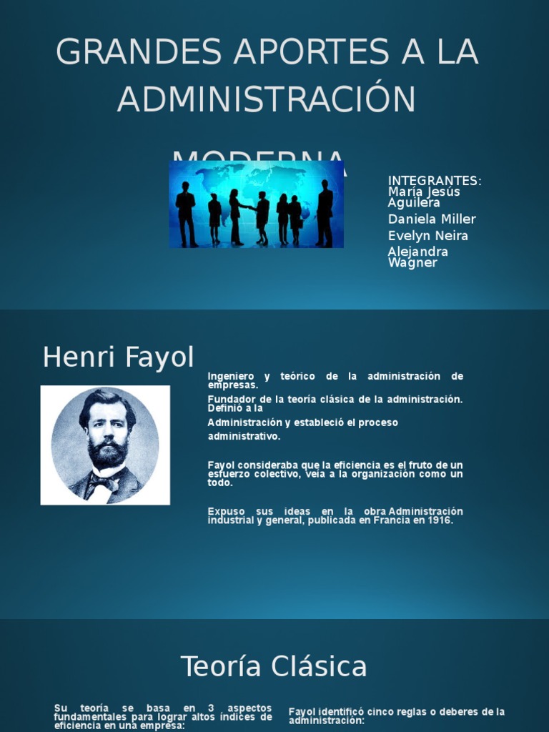 Grandes Aportes A La Administracion Moderna | PDF | Cibernética |  Realimentación