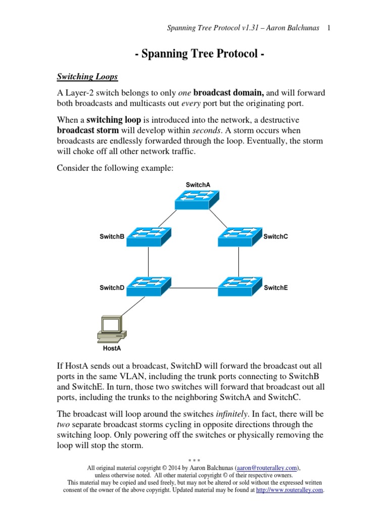 STP PDF | PDF | Network Switch | Computer Network