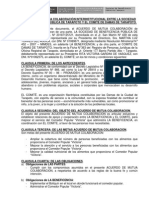 Convenio Entre La SBPT y El Comite de Damas de Tarapoto