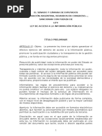 Acceso a La Información -Dictamen Preliminar