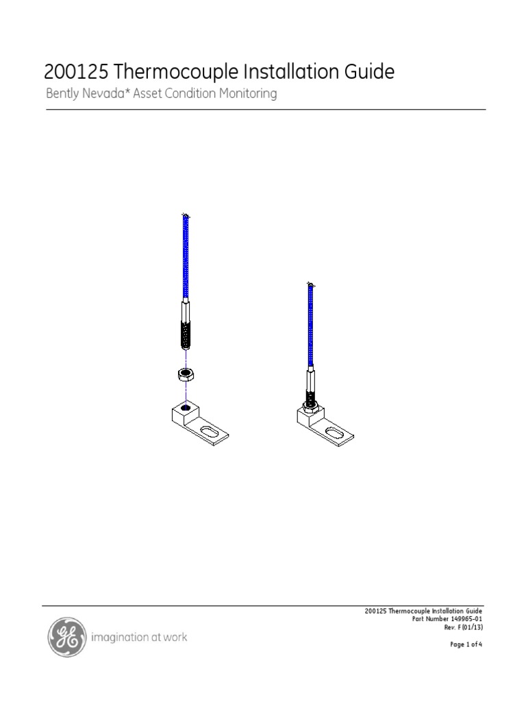 Trendmaster® 2000 Thermocouple Install Guide PDF PDF Thermocouple