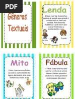 ALGUNS GÊNEROS TEXTUAIS