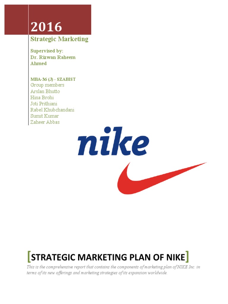 nike marketing strategy 2018