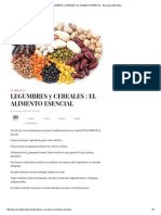 Legumbres y Cereales _ El Alimento Esencial - Barcelona Alternativa