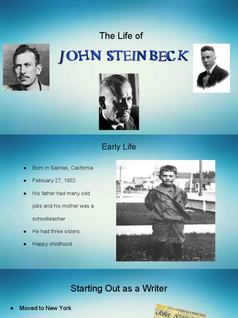 john steinbeck biography questions