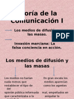 Teoría de La Comunicación I.