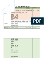 Matriz Del Marco Lógico