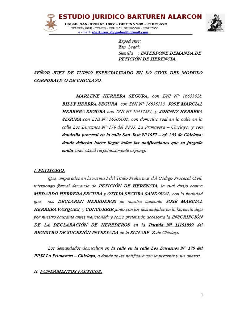 Modelo De Carta De Entrega De Herencia Sample  Q I vrogue.co