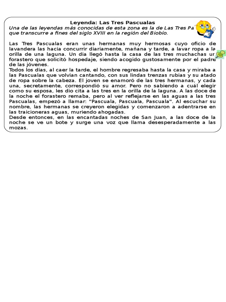 06 Texto Narrativo, Leyenda Ejemplo Las Tres Pascualas (2)