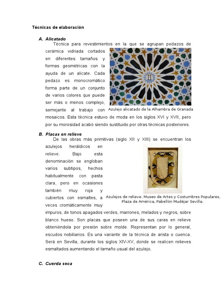Tipos de Azulejos | PDF | Pinturas | Cerámica