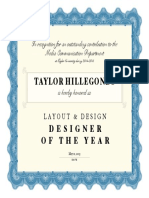 designer of the year hillegonds