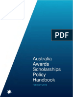 AAI Scholarships Policy Handbook 2016