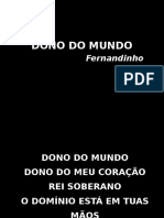 Slide Dono Do Mundo - Fernandinho