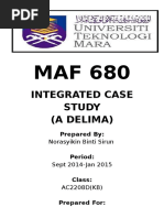 Integrated Case Study (A Delima) : Norasyikin Binti Sirun