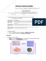 Hemorragia uterina anormal resumen