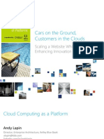 Cars On The Ground, Customers in The Cloud - Scaling A Website While Enhancing Innovation