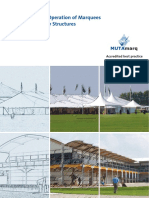 Safe Use and Operation of Marquees and Temporary Structures