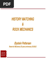 History Matching and Rock Mechanics 20 Years