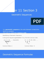 11 3 Geometric Sequence