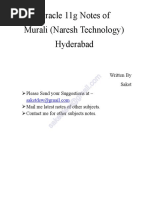 Oracle 11g Murali Naresh Technology