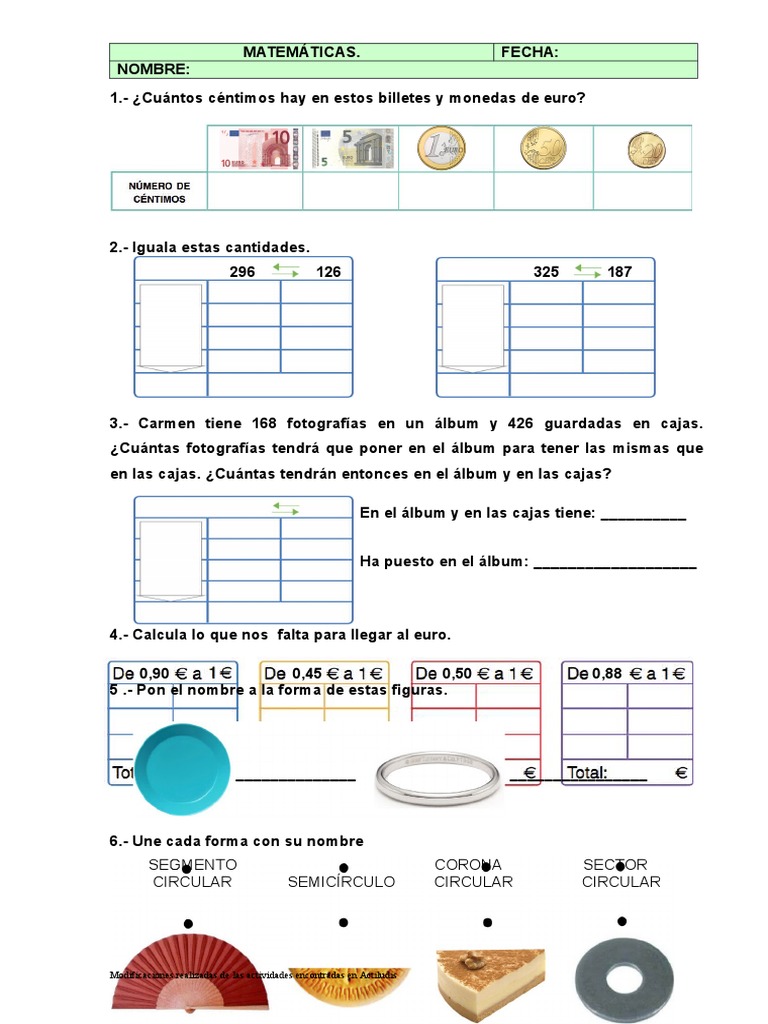 Ejercicios de Matemáticas ABN 2 Primaria | PDF