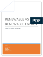 Renewable Versus Non Renewable Energy