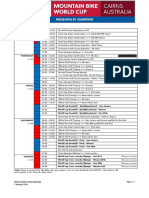 Zeitplan World Cup Cairns