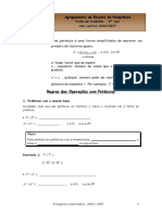 Potências e Regras Para Completar