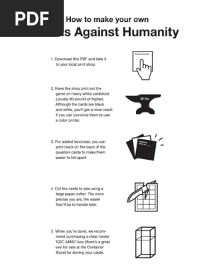 Cards Against Humanity Print Offs