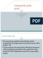 Download Ppt Uji Efek Teratogenik Pada Bawang Dayak by Welly Surya SN310063542 doc pdf